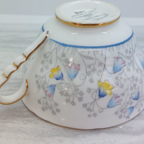 Vintage Royal Stafford Tea Cup And Saucer Bluebell Time - Picture 12 of 15